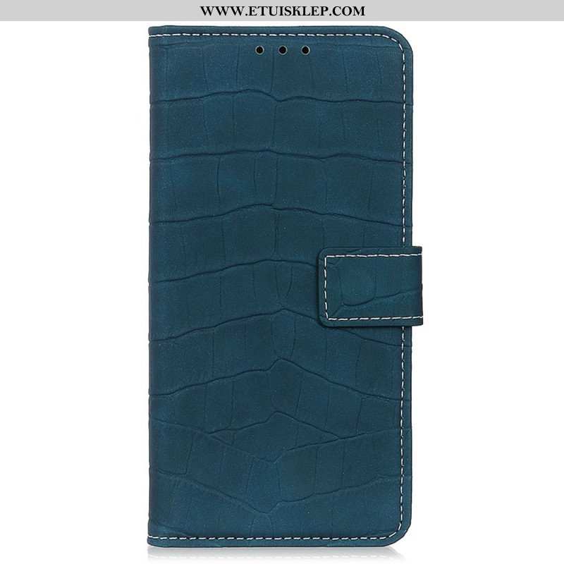 Etui Folio do Sony Xperia 10 IV Styl Skóry Krokodyla